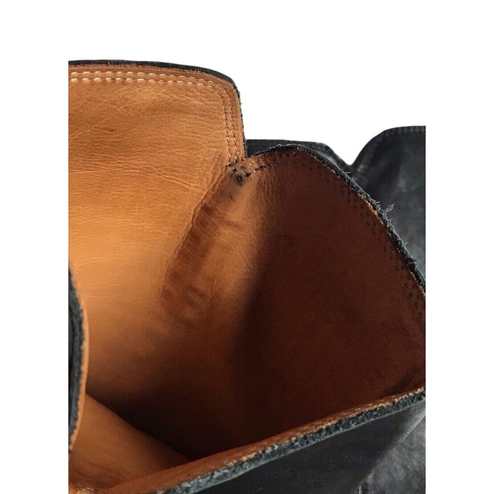 Isabel Marant Chess Concealed Wedge Leather Boots Black - Picture 11 of 12